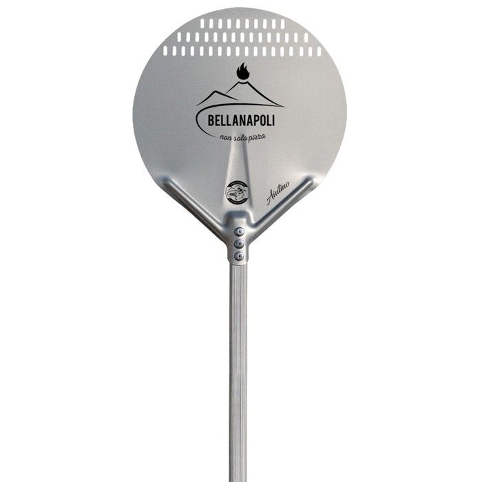 Pelle à pizza Ronde Aluminium alimentaire BellaNapoli Ø36cm Manche 65 à 120 cm Qualité Professionnelle
