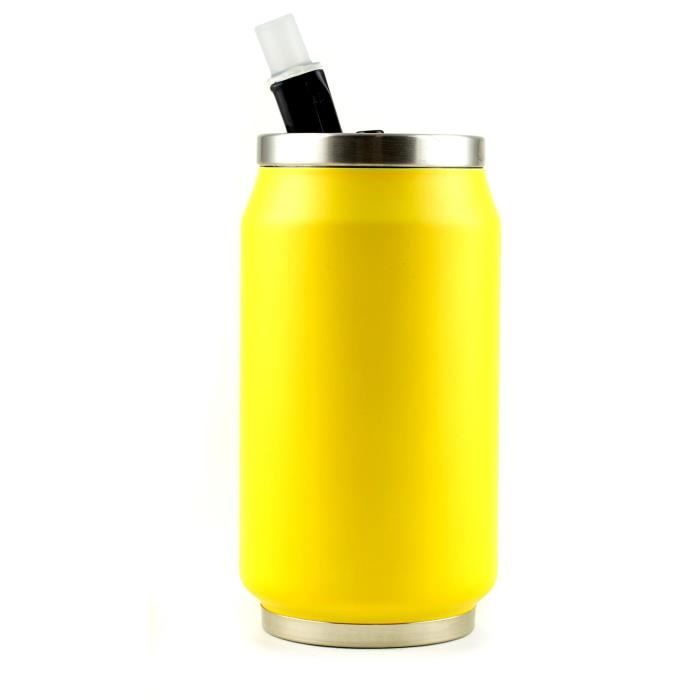 YOKO DESIGN Canette isotherme summer 280ml fluo jaune