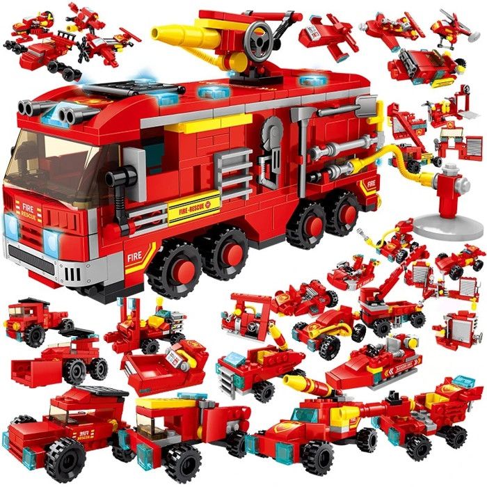 Tente De Jeu Enfants Camion De Pompiers Rouge - Pop-up Intérieur/extérieur - Dimensions 70x110x70 Cm - Dès 3 Ans