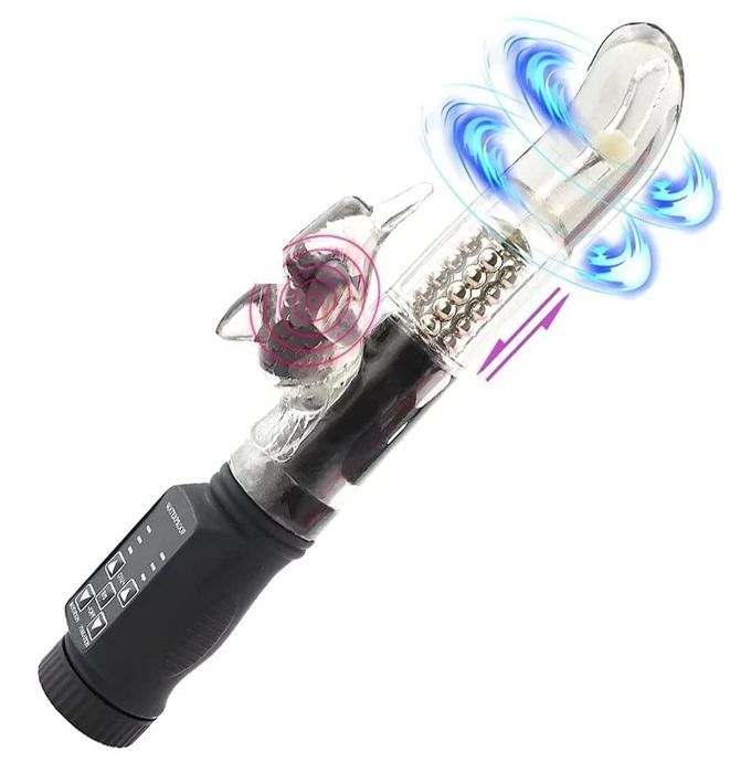 Vibromasseur Puissant Clitoridien Et Vaginal - Magic Wand Style, USB, Silicone, Neuf