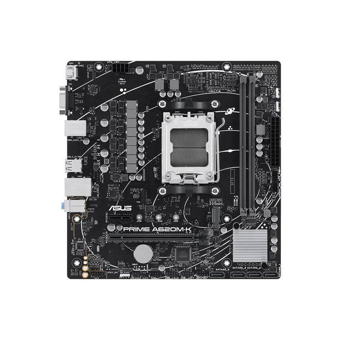 Carte mère ASUS PRIME A620M-K AMD A620 Socket AM5 2xDDR5 64GB Micro ATX - Asus