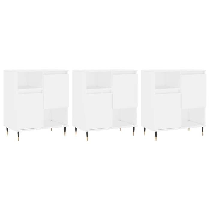 Vicco Commode Neptune blanc/chêne 134cm