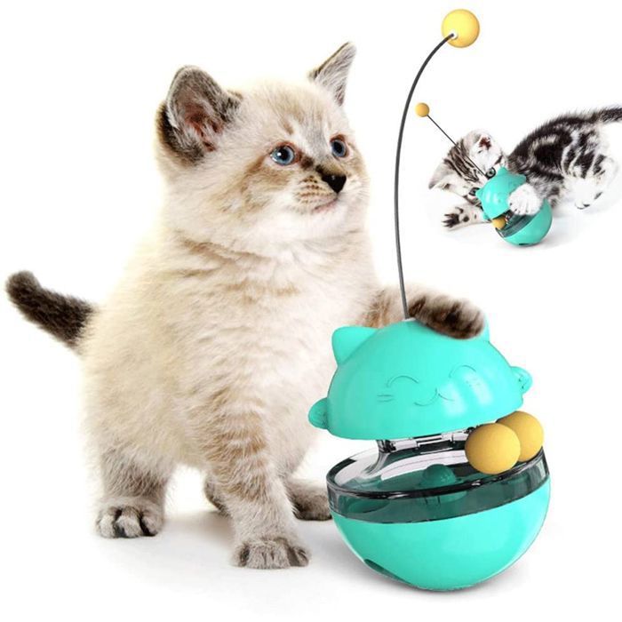 Comparer les prix de Distributeur de nourriture pour chat jouets de friandises interactifs distributeur de friandises lentes boule de friandises pour