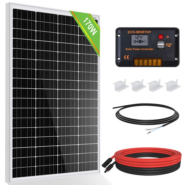Panneau Solaire Portable 100W Pliable – Avec 10 Connecteurs + Câble 3 M – Efficacité 23%, IP65 – Pour Camping, Van, Urgence