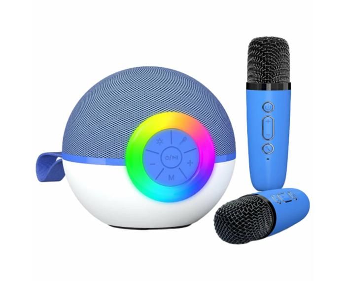 Pokémon Pikachu - Mini Haut-parleur Karaoké Bluetooth Avec Micro - LED Colorées Changeantes - Portable Et Amusant