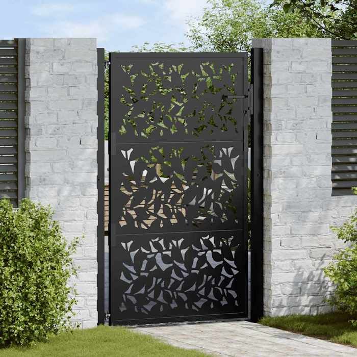 vidaXL Portail de jardin acier 105 x 155 cm