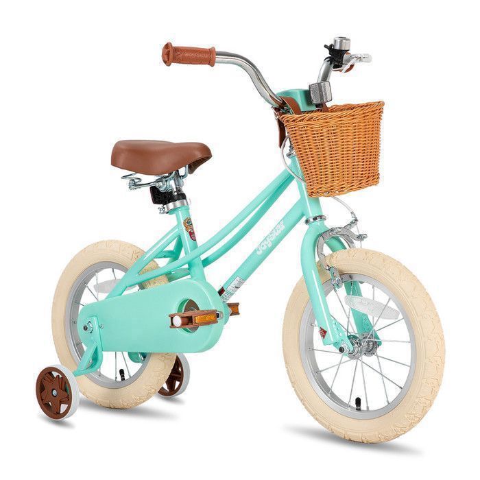 Vélo Enfant 16 Pouces – Cadre Acier Carbone, Roues Stabilisatrices, Siège Et Guidon Réglables, Pour Garçons Et Filles De 100 à 135 Cm, Rose/vert/jaune