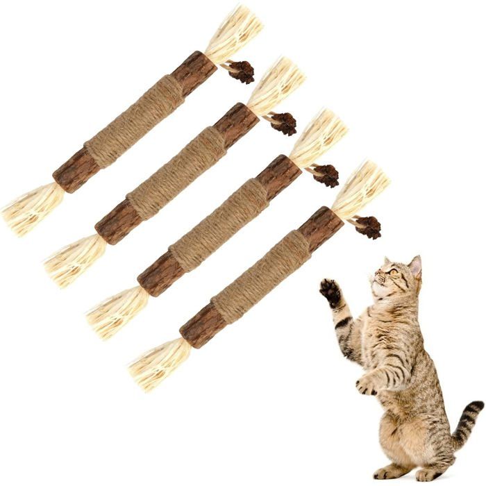 Comparer les prix de ®RisingFF Jouets de dentition pour chatons, gomme naturelle pour chat, nettoyage des dents, jouets à mâcher pour chat d'intérieur