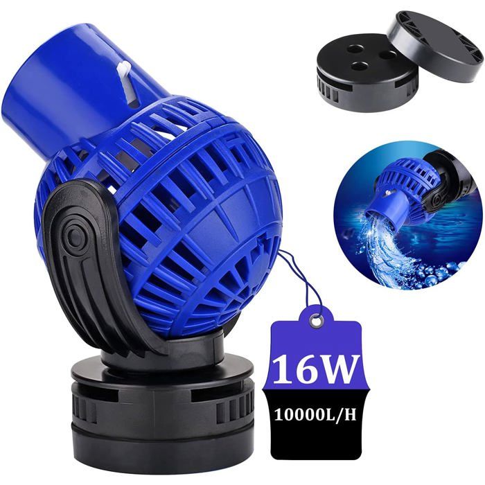 Meilleurs prix pour Pompe de brassage JVP133 10000LH 16W pour aquariums deau douce et sale circulation 360 PZCC
