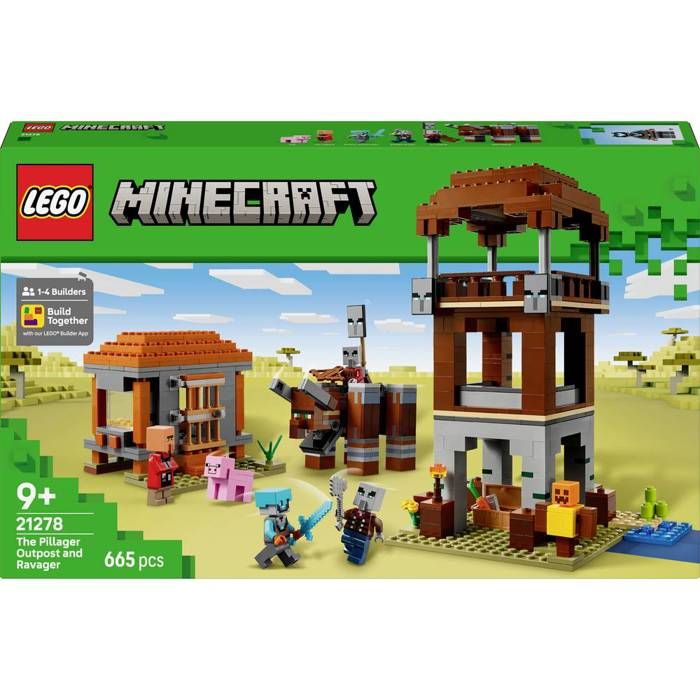 Jouet LEGO® MINECRAFT - 21278 - Dérangement pour le poste de pileur - Cadeau créatif - Pour enfants à partir de 9 ans
