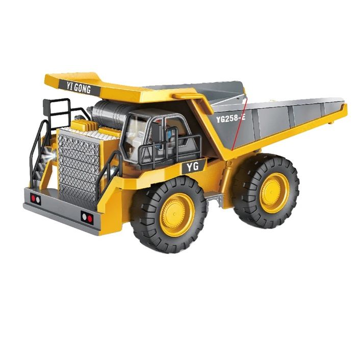 Camion Benne RC 9 Canaux 1:24 – Dump Truck Télécommandé 2,4 GHz Avec Lumières Et Son, Pour Enfants Dès 6 Ans