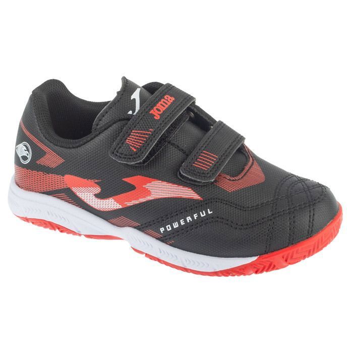 Joma Chaussures de foot en salle - JOMA - Powerful Jr 25 POJW INV - Noir - Cuir synthétique - Technologie Durability