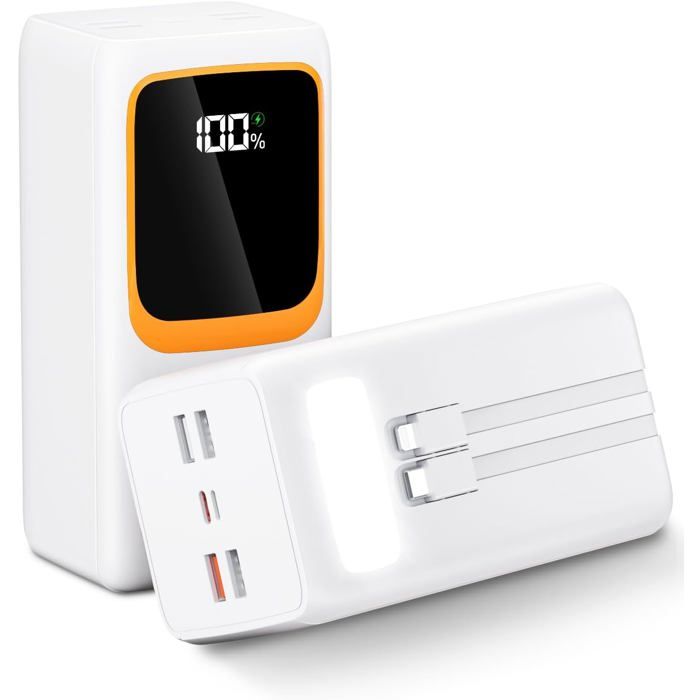 Batterie Externe Radio Roida 50000 mAh Charge Rapide 22 5 W avec Lampe de Poche LED