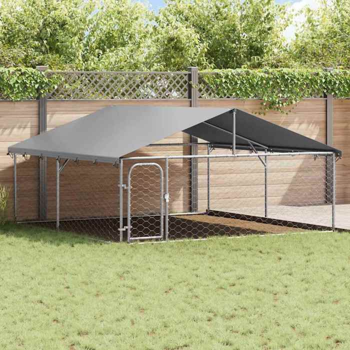 Promotion mars * Enclos/niche dextérieur - YUYUE - multiples utilisation - Chenil extérieur - avec toit - 300x300x150 cm_9409717