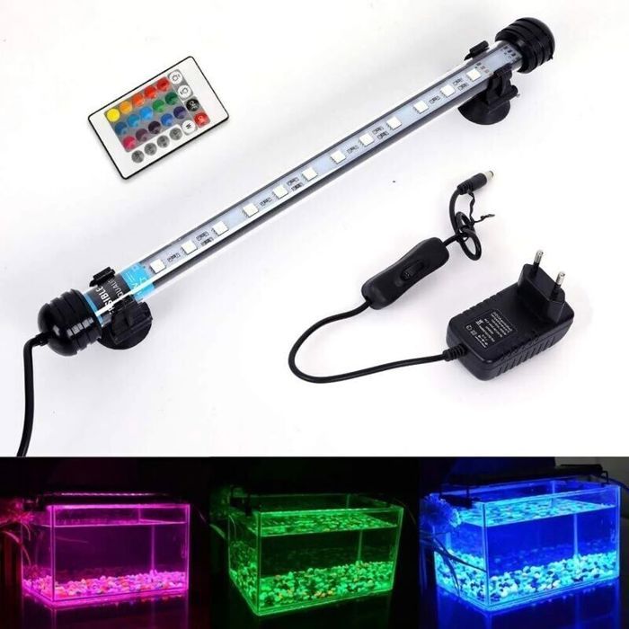 Eclairage Aquarium LED étanche à leau LED Poisson Dragon Lumière Déclairage(28cm RGB)-LIAIKI Eclairage Aquarium LED étanche à leau LED Poisson Dragon Lumière Déclairage(28cm RGB)-LIAIKI