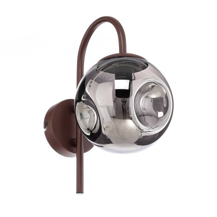 Applique murale - Lindby - lampe murale - Verre - gris fumée marron Applique murale - Lindby - lampe murale - Verre - gris fumée marron
