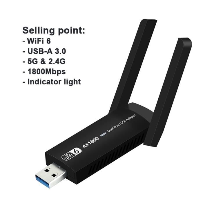 Routeur Répéteur WiFi Sans Fil 1 200 Mbps Carte Réseau Sans Fil USB