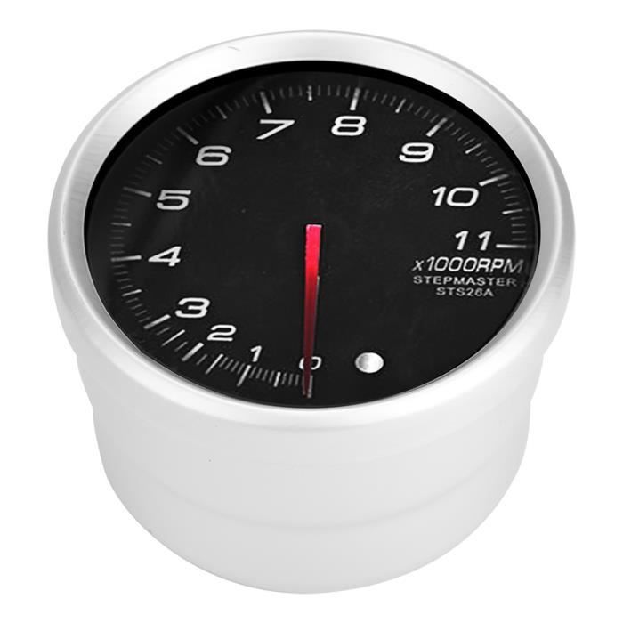 ELING Tachymètre 52MM Compte-tours Jauge 3000 Tr/min Avec Rétro-éclairage Rouge 12V 24V Pour Tracteurs Bateaux Navires