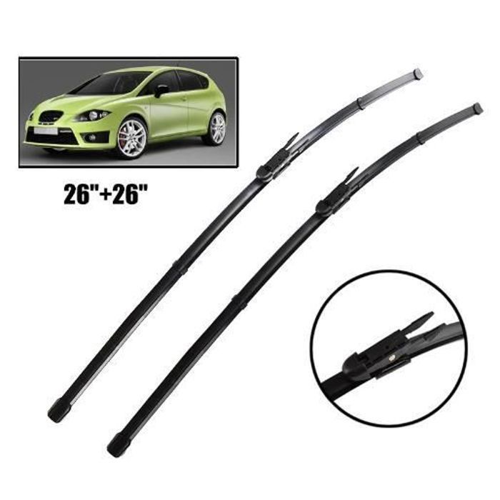 Essuie-glaces Avant Pour Seat Toledo III (2004-2009) – Lot De 2 Balais, Gauche Et Droite 650 Mm – Marque OXIMO