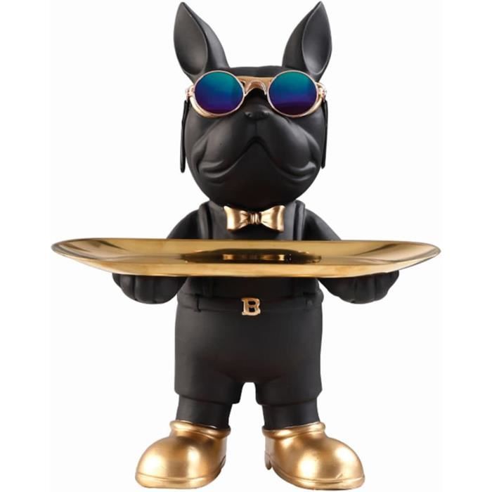 Plateau Porte-Clés Bouledogue Français - Décoration Et Rangement Bureau/Entrée