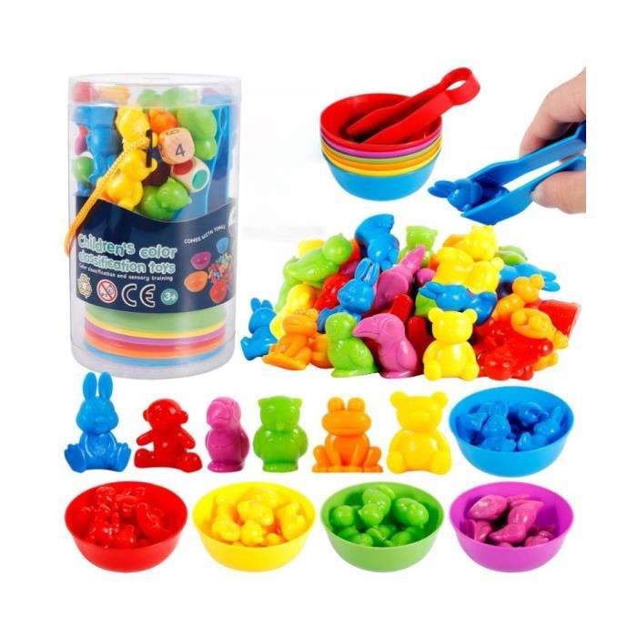 Jouets De Bain Bébé - Lot De 9 Pièces Animaux Marins + Filet - Sans BPA, Flottants Et à Jet D'eau - Pour 1 à 5 Ans