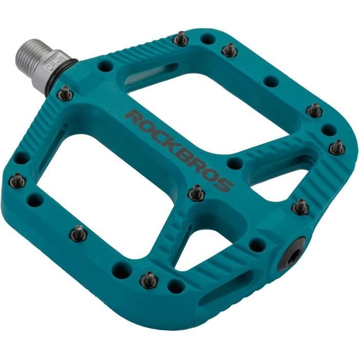 Pédales Plateforme Vélo BUCKLOS – Aluminium, 9/16", 3 Roulements Scellés, Pour VTT, BMX, Route