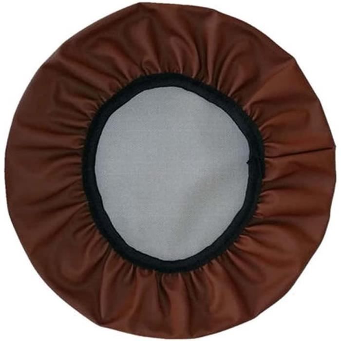 Housse De Tabouret De Bar Ronde En Similicuir Imperméable - Élastique Antidérapante 30-40 Cm, Protection Élégante Pour Tabourets De Club Et Salon