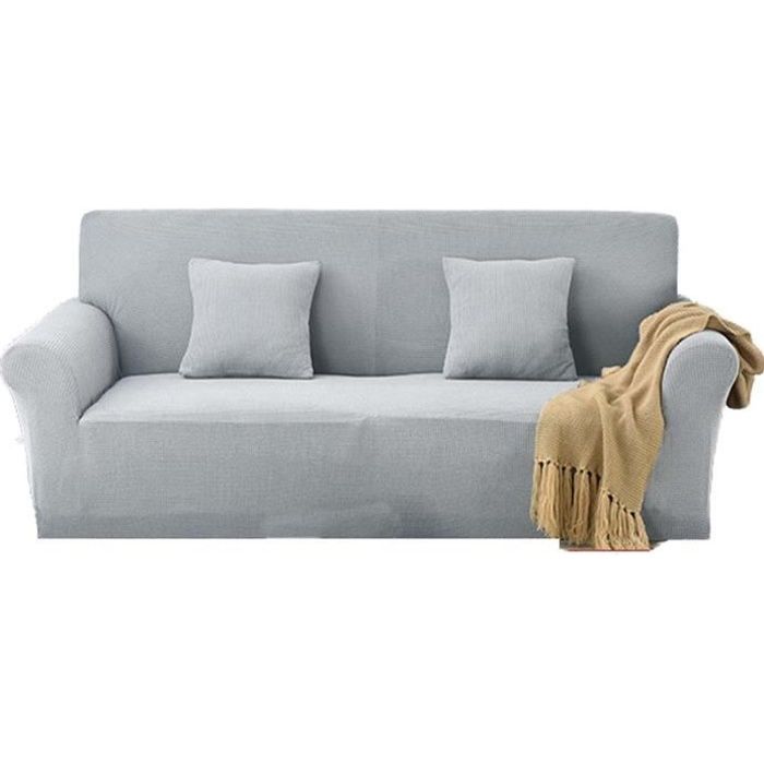 Housse De Canapé Extensible Housse De Fauteuil Avec Accoudoirs élastique Canapé Protection3 Places190 230cmgris Clair