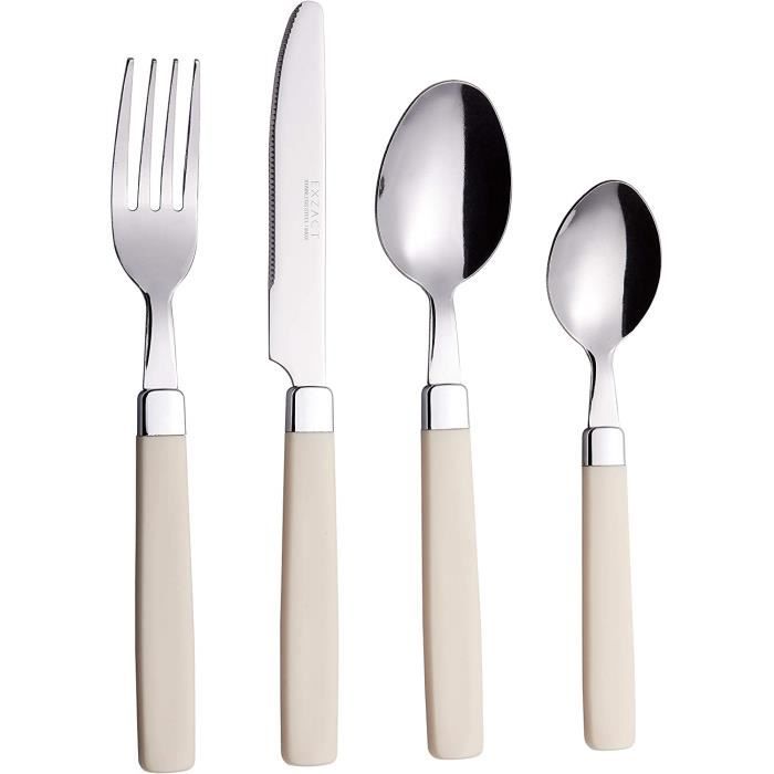 Lot De 16 Couverts Inox Design - Fourchettes Et Cuillères