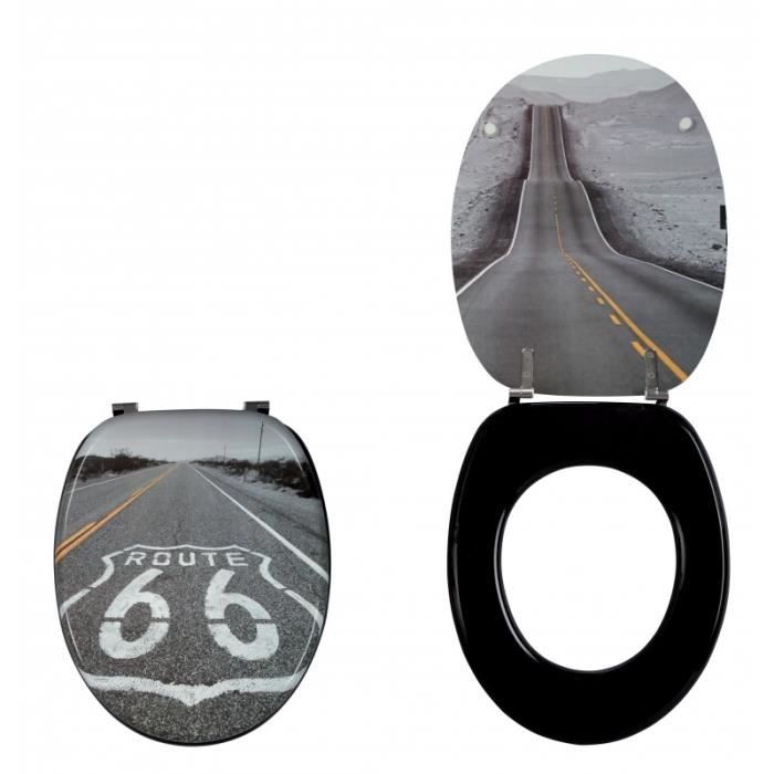 Abattant wc D co sur la route 66 Usa Cdiscount Bricolage