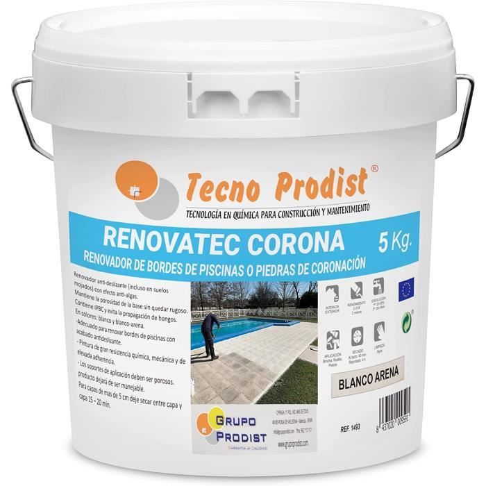 Produktbild von Tecno Prodist RENOVATEC CORONA Poolfarbe 11kg - Rutschfeste Renovierungsfarbe Für Schwimmbadränder