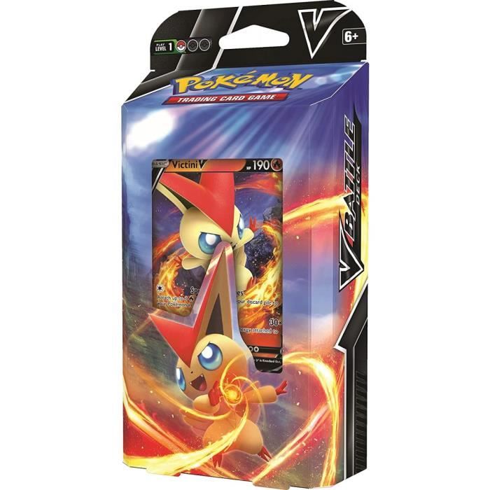 Cartes à collectionner - Pokemon - Combat V - Deck Victini - 2 joueurs ou plus - À partir de 6 ans - Mixte