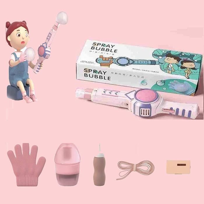 MACHINE A BULLES,Blue Battery Operate--Jouet De Smog élastique Avec Lumière à Bulles'eau Et