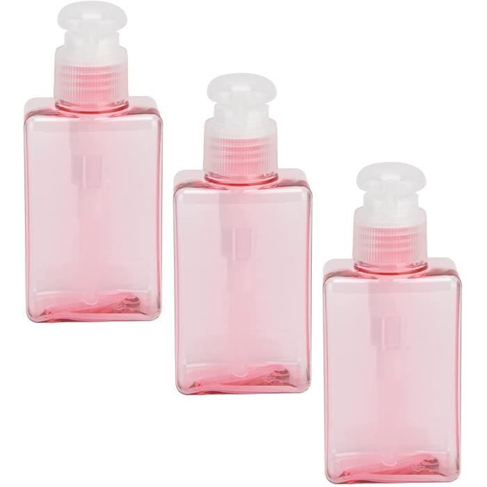 Lot 2 Flacons Souples Voyage 400ml Transparents Avec Bouchon Rabat - Cosmétiques Et Toilette