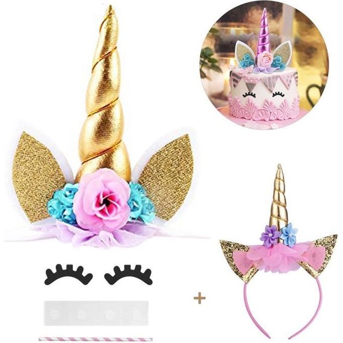 Cake Topper Licorne Cdiscount