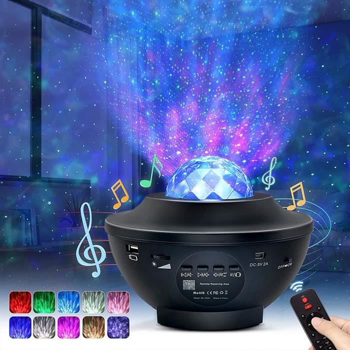 Veilleuse Enfant Led Lampe Projecteur Ciel Etoile Lampe De Chevet Avec 10 Couleurs Et Auto Shut Off Veilleuse Bebe Noir Cdiscount Puericulture Eveil Bebe