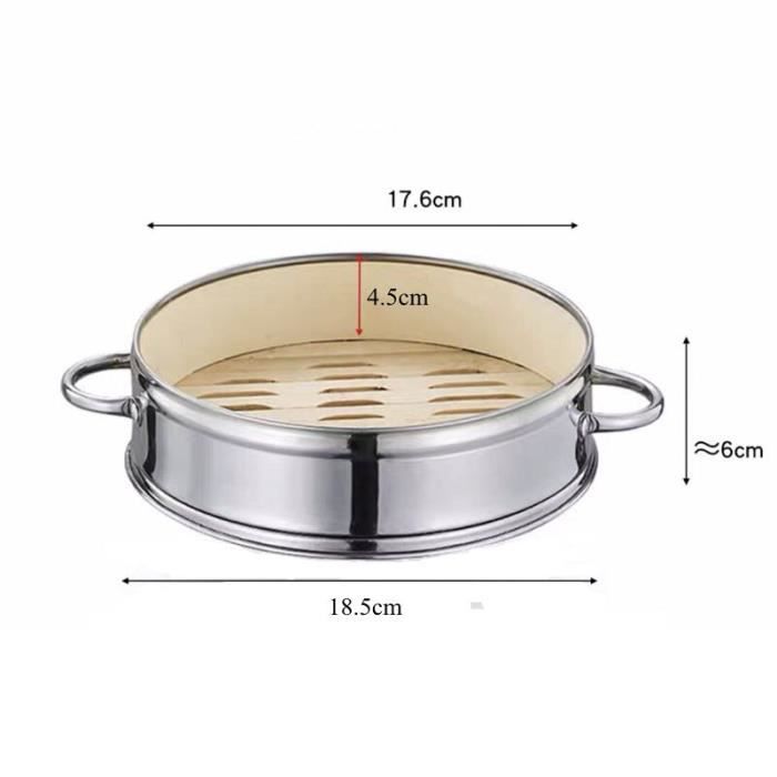 le Choix du Président Panier De Cuisson À Vapeur En Acier Inoxydable Avec Poignée - 1 ea