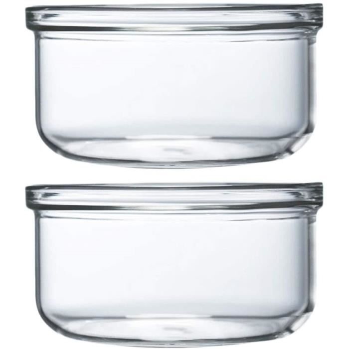Lot De 2 Bols Mélangeurs En Verre Borosilicate Nutriups - 1,6L Micro-ondable Et Lave-vaisselle