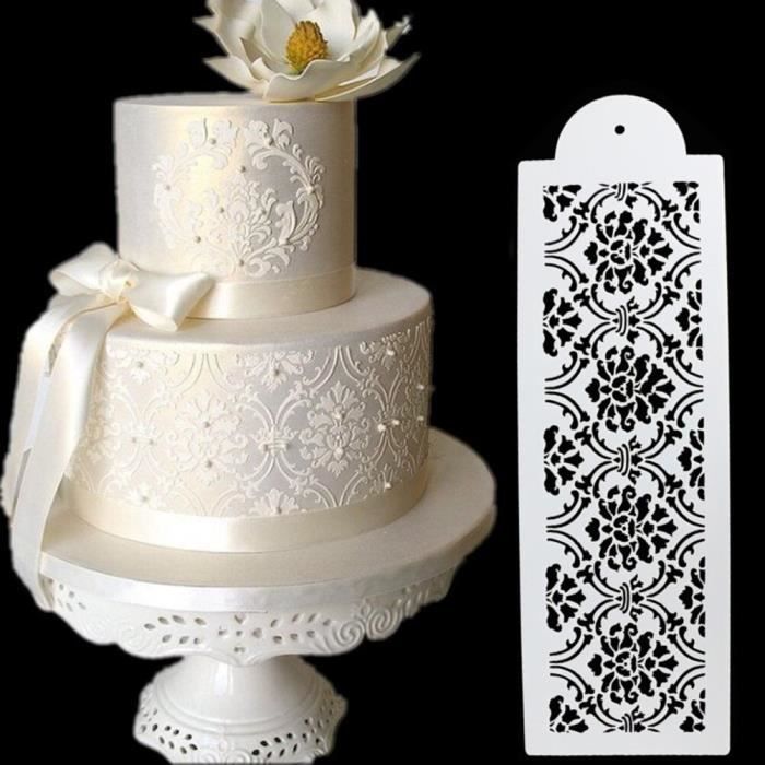 Pochoir En Plastique Pour Gateau De Mariage 1 Piece Outil De Decoration Pour Gateau Fleur Fondant Uty2265 Cdiscount Maison