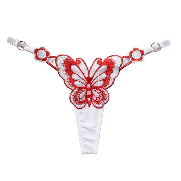Culotte Tanga Taille Haute J'ai Des Papillons main image 1