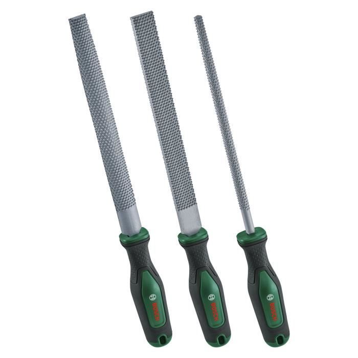 Bosch Set de 3 râpes à bois 200 mm Gris - vue 4
