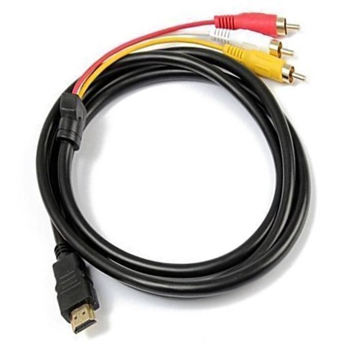 CABLING® câble HDMI vers RCA, HDMI mâle vers 3RCA AV composite mâle MM Cdiscount Informatique