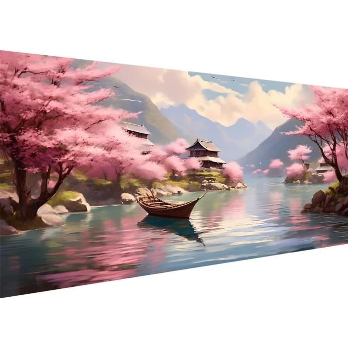 Kit Diamond Painting 5D Paysage Quatre Saisons - Peinture Aux Diamants DIY Complète, Neuf