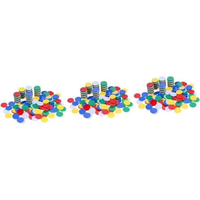 KOMBIUDA Lot de 180 jetons de poker en acrylique - Jetons de bingo - Marqueurs de bingo éducatifs