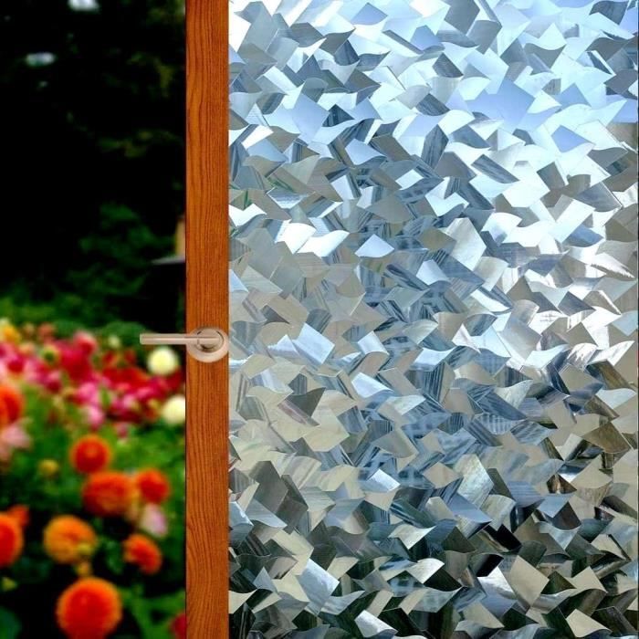 Xijier Film Décoratif Non Adhésif Pour Fenêtre, Porte Et Fenêtre, Pour