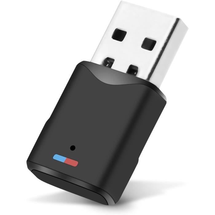 Dongle Bluetooth 5.3 Clé Bluetooth pour PCProSwitch,Clé Bluetooth USB Faible Latence Supporte