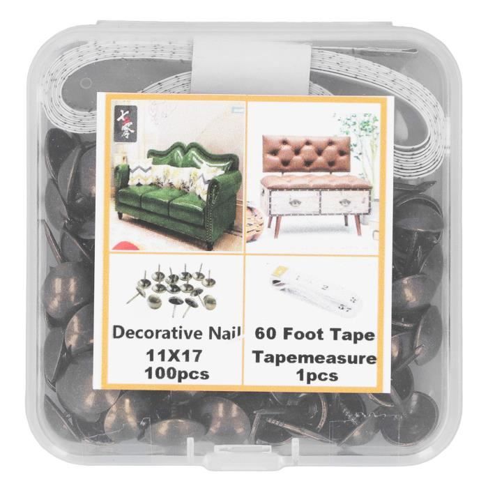 Clous Décoratifs Et épingles à Tête Ronde - Lot Pour Fixation Meuble, Bijoux, Cuir, Tissu