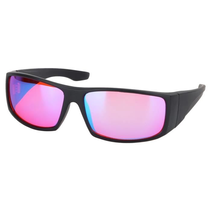 Lunettes Daltoniennes, Pliables, Portables, Protection UV, Lunettes Rouges  Aveugles, Stables Pour La Faiblesse Des Couleurs Pour L'extérieur  Transparent 