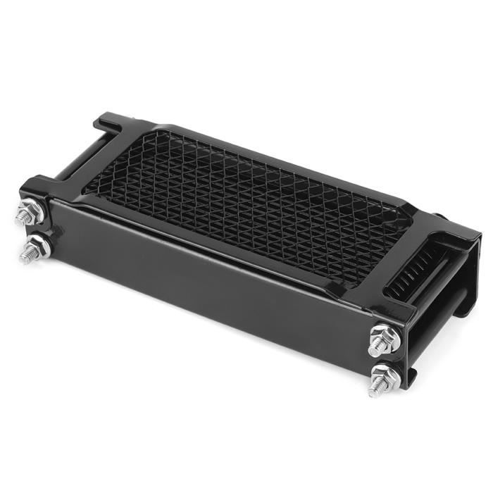 Kit Refroidisseur D'huile Moto Universel En Aluminium - Radiateur + Ventilateur