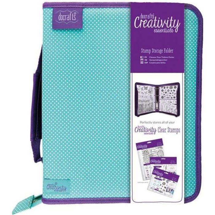 Crafter's Companion - Classeur De Rangement Pour Matrices Et Tampons Petit Format - Violet Élégant, Idéal Pour Artisans En Déplacement
